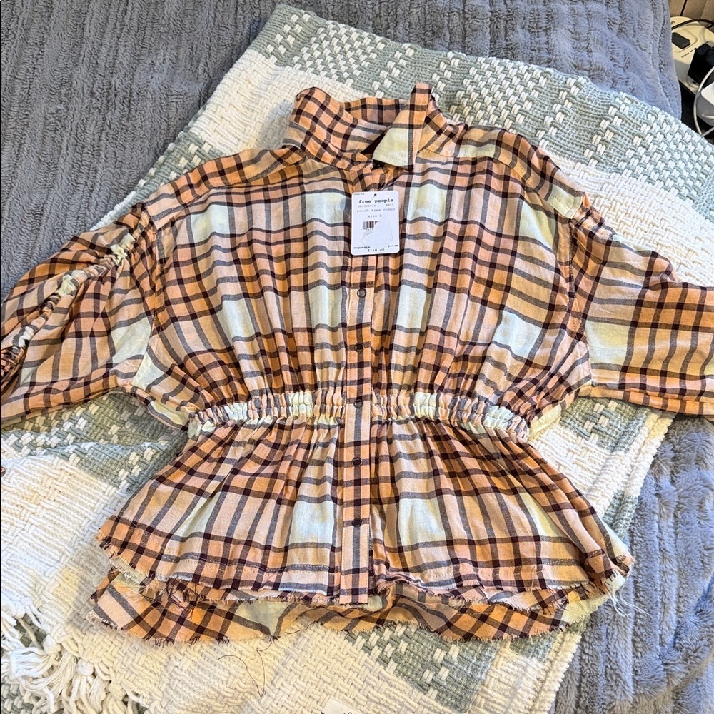 NWT Free People button up shirt - Picture 1 of 10